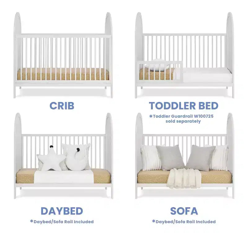 Lit de bébé convertible 4-en-1 Eloise de Delta Children – Certifié Greenguard Gold
