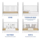 Lit de bébé convertible 4-en-1 Eloise de Delta Children – Certifié Greenguard Gold