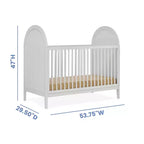 Lit de bébé convertible 4-en-1 Eloise de Delta Children – Certifié Greenguard Gold