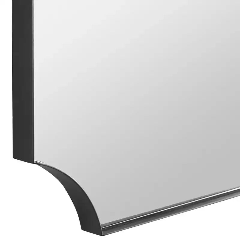 Miroir mural Uttermost Lennox noir satiné 22 1/4 x 40 1/4
