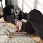 Banc de rangement Makine Glam Boucle pour chambre et entrée - HOMES: Inside + Out