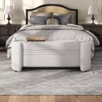 Banc de rangement Makine Glam Boucle pour chambre et entrée - HOMES: Inside + Out