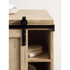 Table d'appoint flottante en bois avec armoire Kate and Laurel Cates