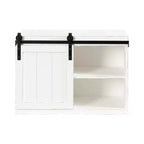 Table d'appoint flottante en bois avec armoire Kate and Laurel Cates