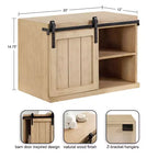 Table d'appoint flottante en bois avec armoire Kate and Laurel Cates