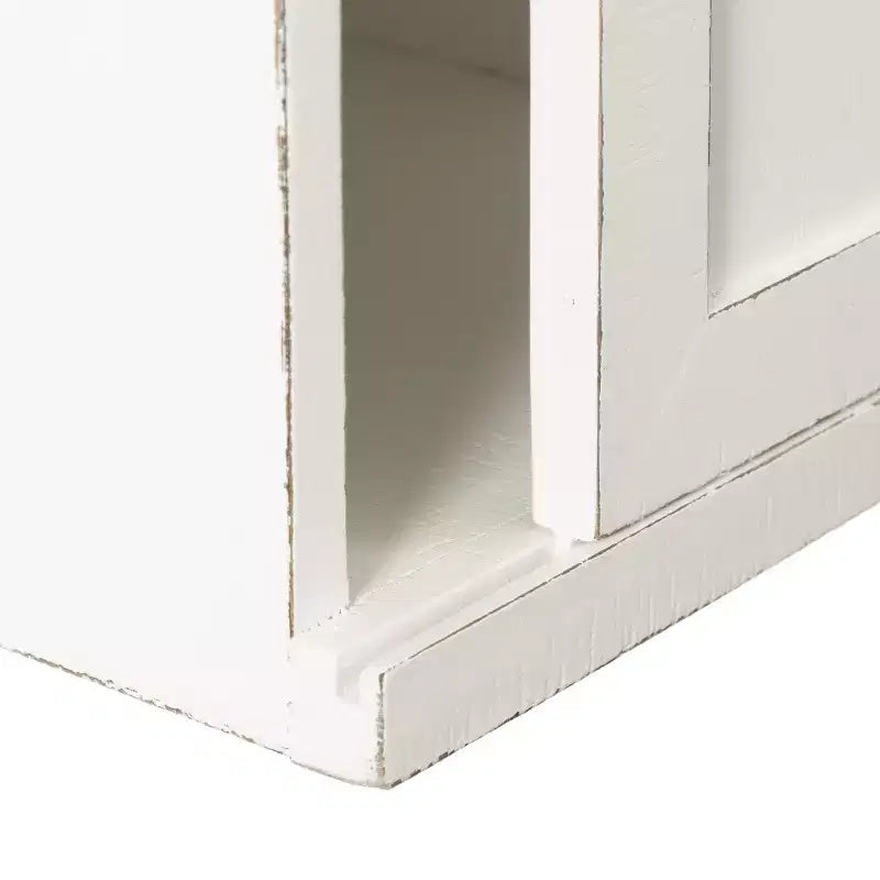Table d'appoint flottante en bois avec armoire Kate and Laurel Cates