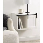 Table d'appoint flottante en bois avec armoire Kate and Laurel Cates