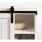 Table d'appoint flottante en bois avec armoire Kate and Laurel Cates