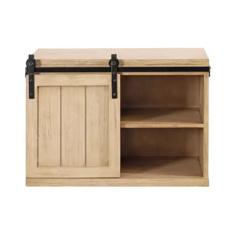 Table d'appoint flottante en bois avec armoire Kate and Laurel Cates