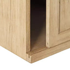 Table d'appoint flottante en bois avec armoire Kate and Laurel Cates