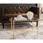 Table basse Tait - Or/Verre - Safavieh