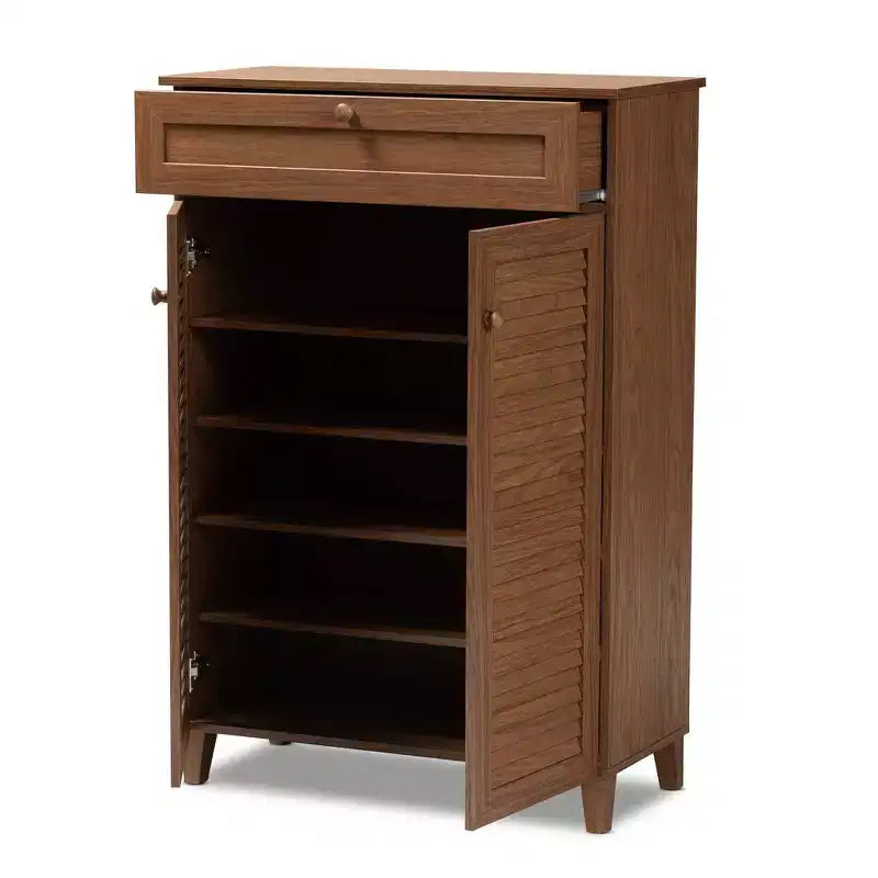 Armoire à chaussures en bois avec tiroir Coolidge - Baxton Studio