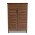 Armoire à chaussures en bois avec tiroir Coolidge - Baxton Studio