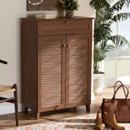 Armoire à chaussures en bois avec tiroir Coolidge - Baxton Studio