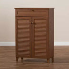Armoire à chaussures en bois avec tiroir Coolidge - Baxton Studio