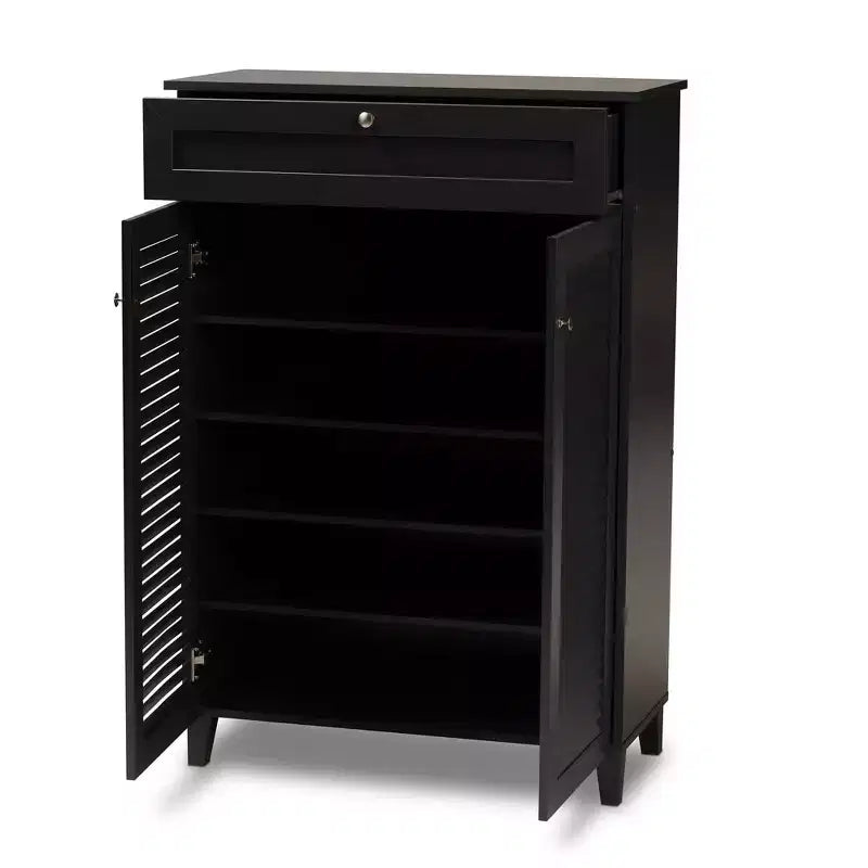 Armoire à chaussures en bois avec tiroir Coolidge - Baxton Studio