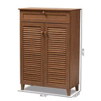 Armoire à chaussures en bois avec tiroir Coolidge - Baxton Studio