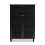 Armoire à chaussures en bois avec tiroir Coolidge - Baxton Studio