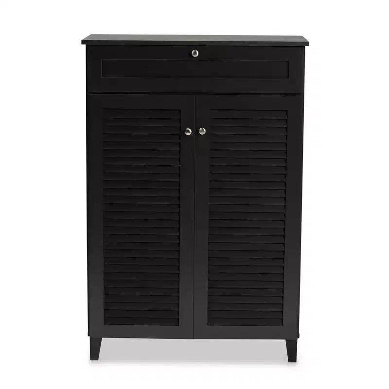 Armoire à chaussures en bois avec tiroir Coolidge - Baxton Studio