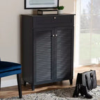 Armoire à chaussures en bois avec tiroir Coolidge - Baxton Studio