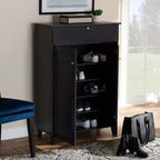 Armoire à chaussures en bois avec tiroir Coolidge - Baxton Studio