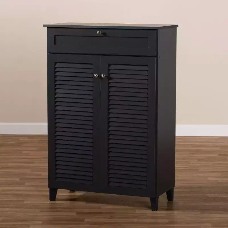 Armoire à chaussures en bois avec tiroir Coolidge - Baxton Studio
