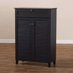 Armoire à chaussures en bois avec tiroir Coolidge - Baxton Studio
