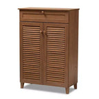 Armoire à chaussures en bois avec tiroir Coolidge - Baxton Studio