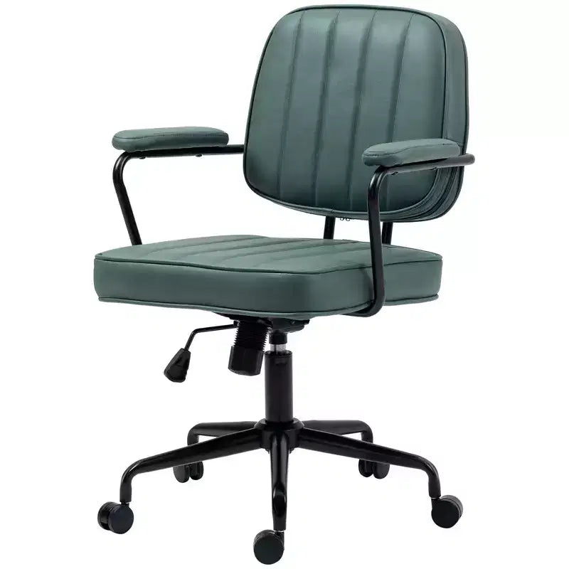 Chaise de bureau Vinsetto, chaise de bureau d'ordinateur en microfibre avec roulettes pivotantes, hauteur réglable et fonction d'inclinaison