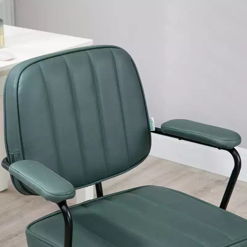 Chaise de bureau Vinsetto, chaise de bureau d'ordinateur en microfibre avec roulettes pivotantes, hauteur réglable et fonction d'inclinaison
