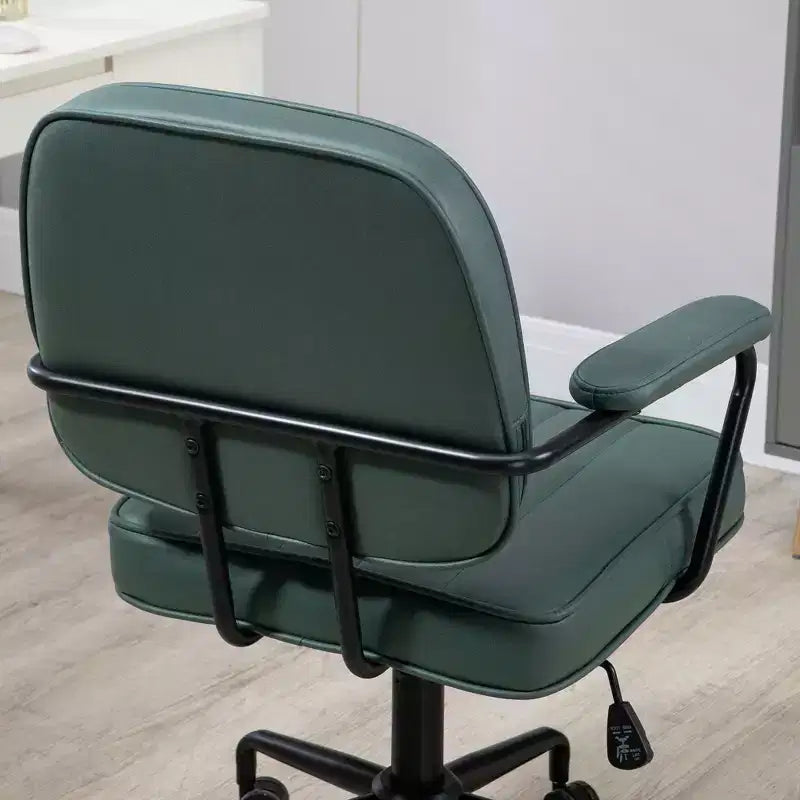 Chaise de bureau Vinsetto, chaise de bureau d'ordinateur en microfibre avec roulettes pivotantes, hauteur réglable et fonction d'inclinaison