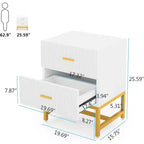 Table de chevet Lantine 2 tiroirs