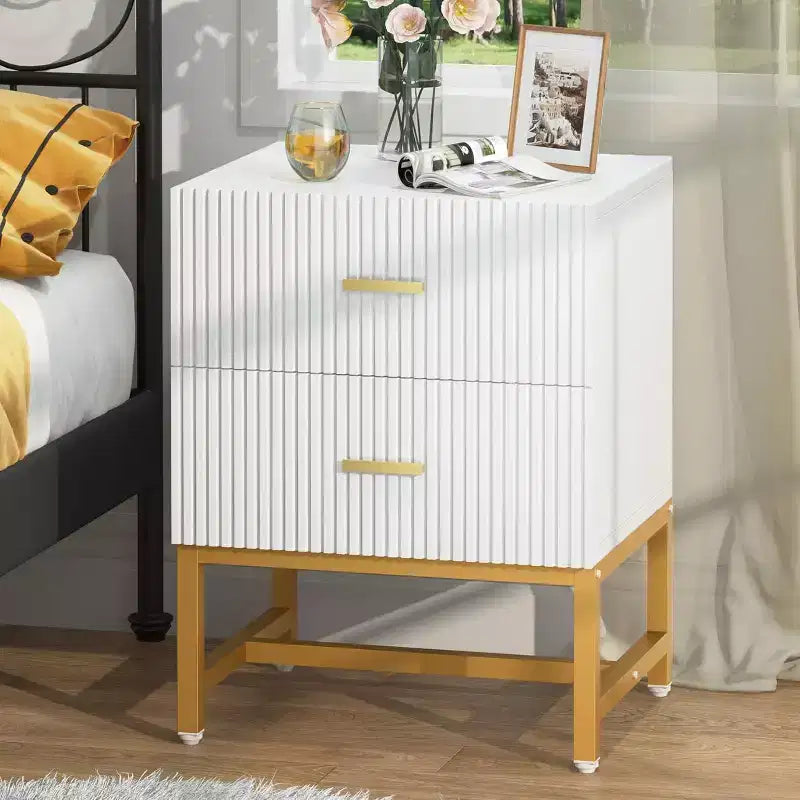 Table de chevet Lantine 2 tiroirs