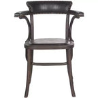 Kenny Arm Chair - MCR4689 - Antique Black - Safavieh Couture