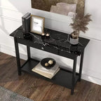 Lot de 4 tables basses Minsay avec plateau en faux marbre et rangement - HOMES: Inside + Out