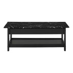 Lot de 4 tables basses Minsay avec plateau en faux marbre et rangement - HOMES: Inside + Out