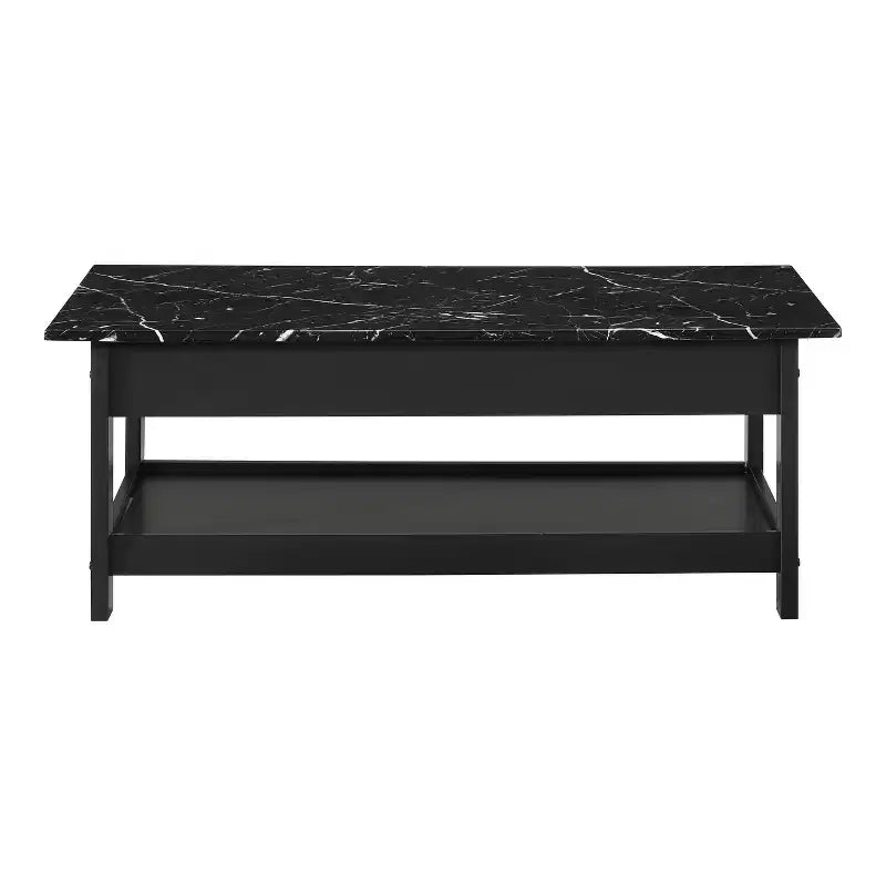 Lot de 4 tables basses Minsay avec plateau en faux marbre et rangement - HOMES: Inside + Out