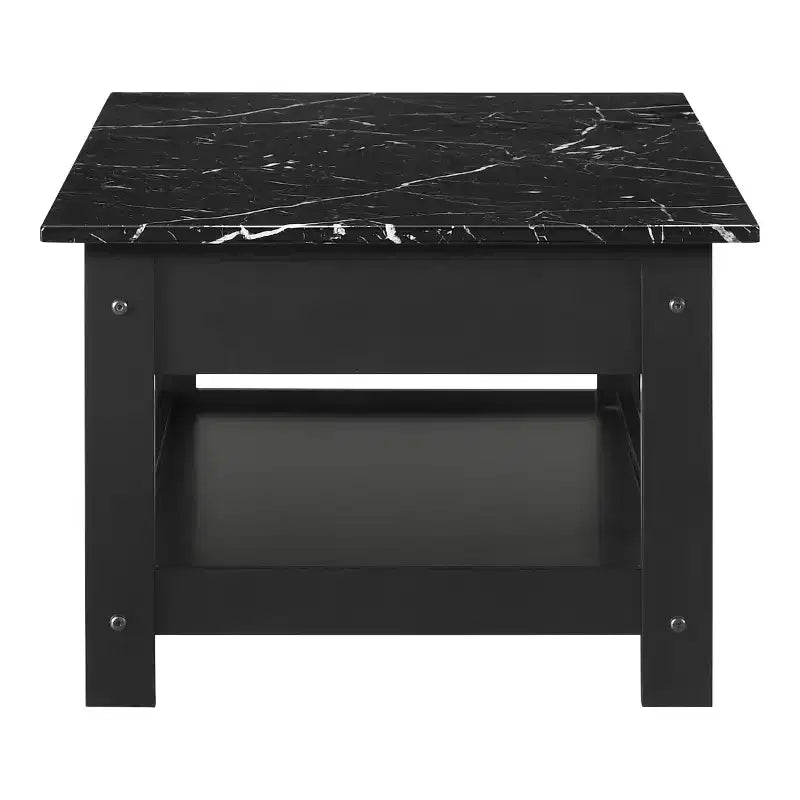 Lot de 4 tables basses Minsay avec plateau en faux marbre et rangement - HOMES: Inside + Out