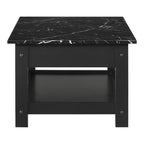 Lot de 4 tables basses Minsay avec plateau en faux marbre et rangement - HOMES: Inside + Out