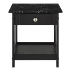 Lot de 4 tables basses Minsay avec plateau en faux marbre et rangement - HOMES: Inside + Out