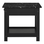 Lot de 4 tables basses Minsay avec plateau en faux marbre et rangement - HOMES: Inside + Out