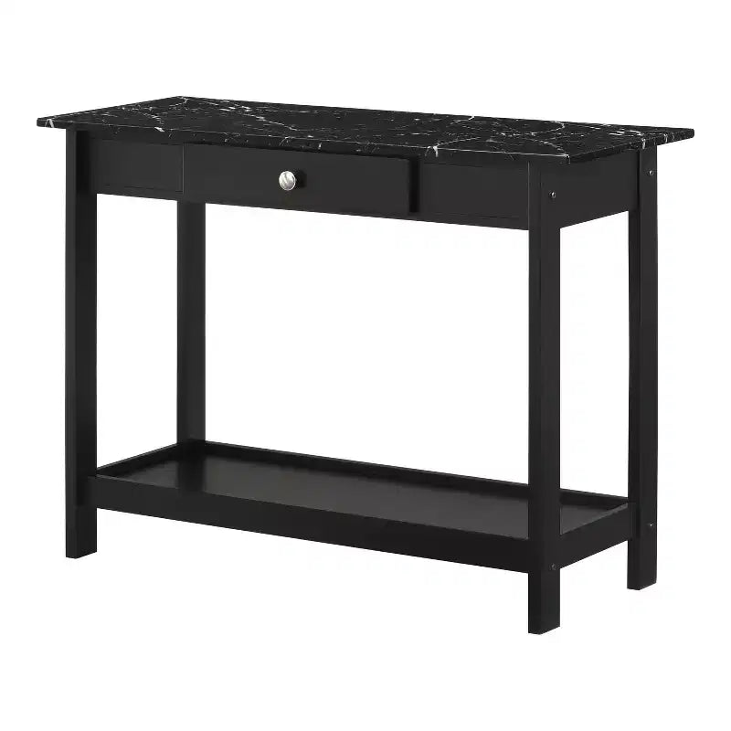 Lot de 4 tables basses Minsay avec plateau en faux marbre et rangement - HOMES: Inside + Out