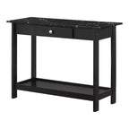 Lot de 4 tables basses Minsay avec plateau en faux marbre et rangement - HOMES: Inside + Out