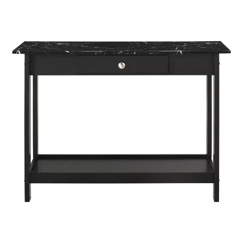 Lot de 4 tables basses Minsay avec plateau en faux marbre et rangement - HOMES: Inside + Out