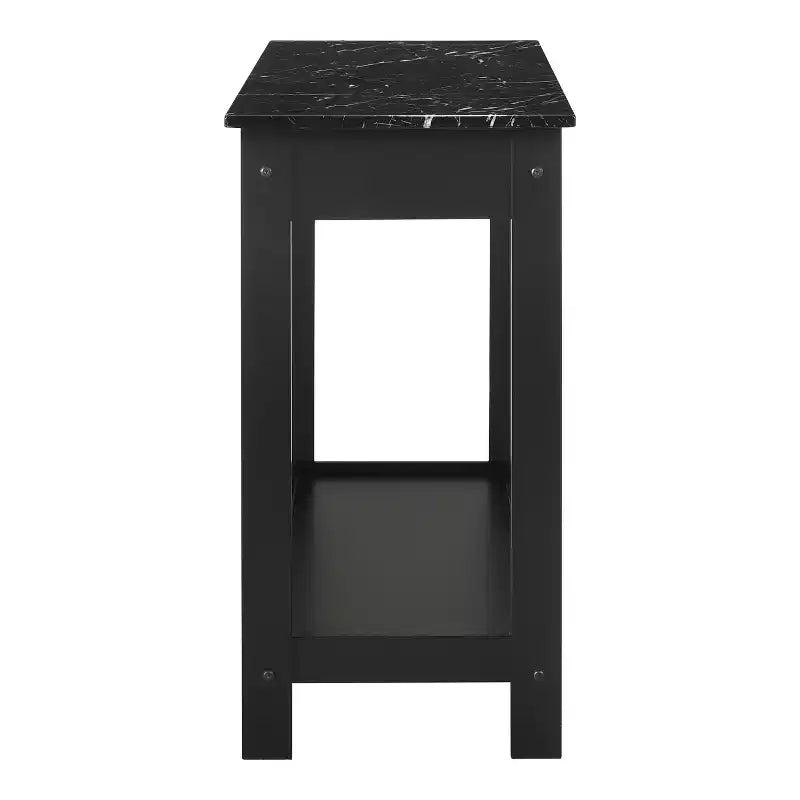 Lot de 4 tables basses Minsay avec plateau en faux marbre et rangement - HOMES: Inside + Out