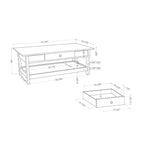 Lot de 4 tables basses Minsay avec plateau en faux marbre et rangement - HOMES: Inside + Out