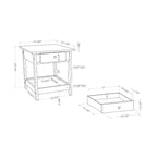 Lot de 4 tables basses Minsay avec plateau en faux marbre et rangement - HOMES: Inside + Out