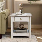 Lot de 4 tables basses Minsay avec plateau en faux marbre et rangement - HOMES: Inside + Out