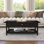 Lot de 4 tables basses Minsay avec plateau en faux marbre et rangement - HOMES: Inside + Out