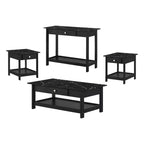 4pc Minsay Transitional Faux Marble Top Storage Coffee Table Set - HOMES: Inside + Out